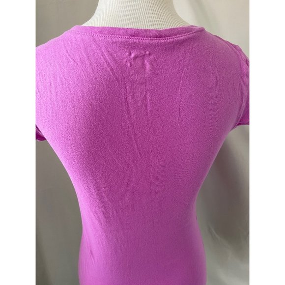 OP Pinkish-Purple Cap Sleeve V-Neck Tee - Picture 6 of 9